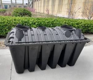 ระบบถังบำบัดน้ำเสียพลาสติก HDPE เสริมแรงพร้อมรับประกัน1ปีสีดำ - Product Image 3