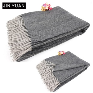 <span class=keywords><strong>Couverture</strong></span> tissée en laine pure 100% personnalisée en gros <span class=keywords><strong>Couverture</strong></span> en laine de luxe pour voyage d'hiver à la maison - Product Image 1