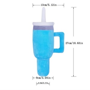 Juguete de Peluche Duradero y Sonoro para Perros, Juguete Interactivo para Masticar, Diseño de Vaso, Alivia el Aburrimiento - Product Image 3