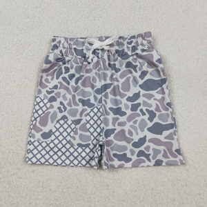 Shorts d'été décontractés pour bébés garçons, respirants, imprimé camouflage crème glacée, taille élastique avec cordon de serrage, vente en gros - Product Image 2