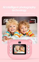 Mini Cámara HD de 1080p con papel fotográfico térmico, juguetes, cámara Digital, regalos, juguetes, cámara de impresión instantánea para niños y niñas