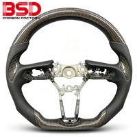 Volant en cuir noir et fibre de carbone adapté aux Mazda 3 Axela 6 CX30 CX50 MX30 CX3 CX4 CX5 GT Sport