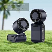 Mini-ventilateur portable pliable à turbine haute vitesse pour refroidissement de poche, vente en gros d'usine