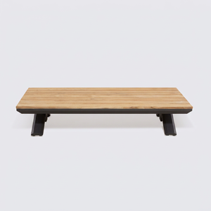 Mesa de Comedor Rectangular Moderna de Madera con Patas de Metal, Diseño Minimalista Estable para Muebles de Hogar, 4 Plazas - Product Image 1