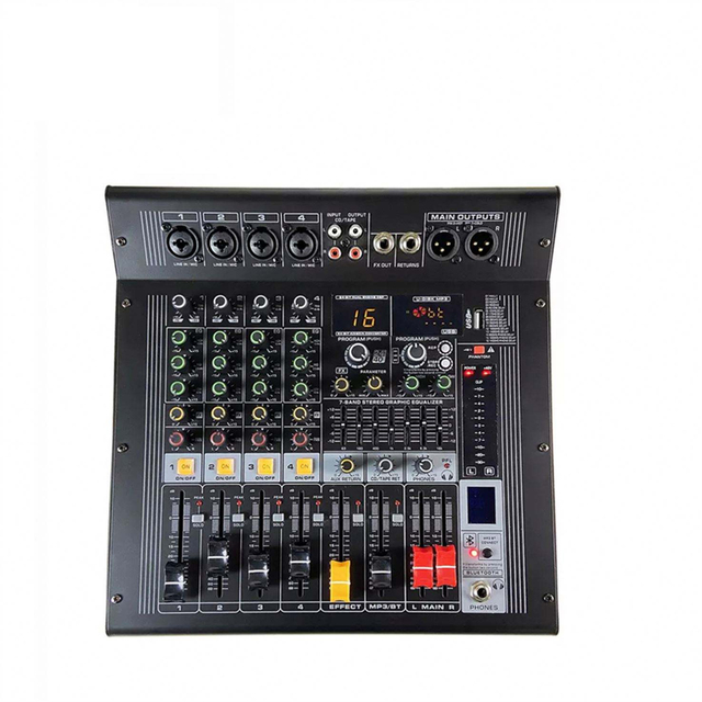 Professional EX4 Power Mixer Amplifier 4-CH Digital Mixer with Great Price