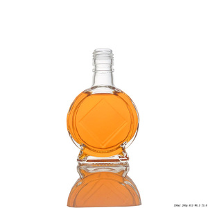 Mini 50ml 100ml 150ml 200ml 250ml Vodka Spirit <strong>Glass</strong> <strong>Bottle</strong> for Whisky Liquor - Product Image 6