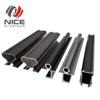 Profil de porte coulissante de placard en aluminium sur mesure avec services d'anodisation