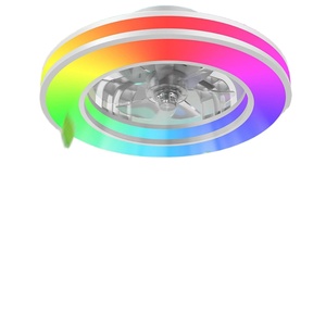 New 16.5 Inch LED Smart 7-Blade 6-Speed Ceiling Fans Rotation Readable LED <b>Lamps</b> DC Motor <b>Remote</b> <b>Control</b> for Living Room Home - Product Image 1