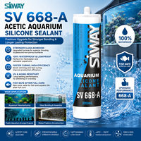 Fabricant OEM 300ml 100% Silicone RTV Transparent à Séchage Rapide GP Étanche Acétique pour Aquariums et Réservoirs d'Eau