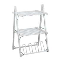 Usine Métal Maison Électrique Porte-Linge Pliable Tissu Séchage Airer Chaussettes Affichage Sèche-Vêtements Manteau Rack Stand