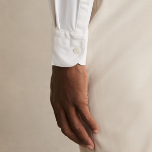 Premium White Tuxedo <strong>Shirt</strong> for Men <strong>Wing</strong> <strong>Collar</strong> and Hidden Placket Regular Fit Formal Wear for Wedding Parties Business - Product Image 3