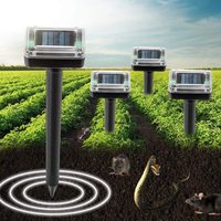 Newish ferme fonction lumières rat souris répulsif solaire led lumières jardin cour été fonction solaire led lumière lampe