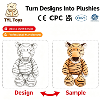 Peluche d'animal de la forêt, plusieurs tailles, rembourrage en coton PP, Tigre, Lion, Éléphant, Raton laveur, pour cadeau de parc animalier, OEM personnalisé