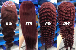 Parrucche Lace Front in Capelli Umani <span class=keywords><strong>Rossi</strong></span> Naturali da 40 50 60 Pollici, Parrucche in Capelli Umani 100% Veri di Alta Qualità per Donne - Product Image 6