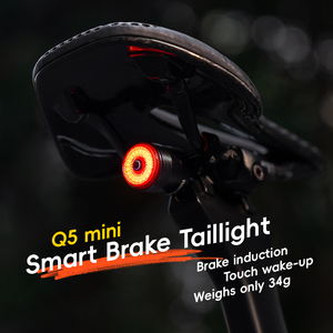 Luz Trasera para Bicicleta Recargable <span class=keywords><strong>ROCKBROS</strong></span>, Sensor de Frenado Inteligente, Luz Trasera COB con Luz de Frenado LED, Resistente al Agua, Alimentada por Batería - Product Image 1