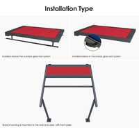 Toldo Retráctil Motorizado Impermeable de 6x4m con Resorte de Gas, Sistema de Toldo sin Columnas, Protección Solar y Techo Retráctil