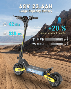 <span class=keywords><strong>Monopattino</strong></span> Elettrico EOEOTWO GT06 per Adulti, Fuoristrada 25-45 Miglia, 1200W/2400W, 30MPH, Pieghevole, Pneumatici Stradali da 11'', Display LED Grande - Product Image 5