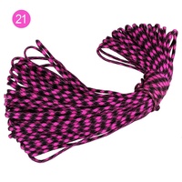 Paracord multicolore 7 brins 550 4 mm 30 m en polyester tressé