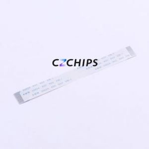 JS05A-20P-100-4-8 FFC Cable (Flexible Flat Cable) P=0.5mm Connector 20P 0.5mm 0.3mm Non-Inverting - Product Image 1