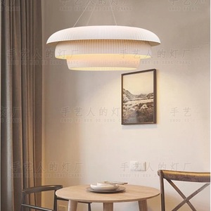 Handmade Pendant Light Round Led E27 Switch <b>Control</b> For Restaurant Bedroom Tea Room <b>Zen</b> Style Lighting - Product Image 2