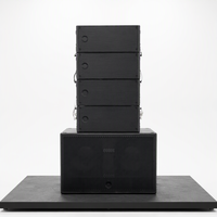 Système de sonorisation Line Array actif 10 pouces, 8 enceintes pleine gamme en néodyme, 2 caissons de basses, Plug & Play, audio professionnel, DSP et amplificateur intégrés