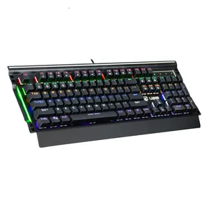 Lapop WK70III RGB Mechanische Tastatur 104 Retro Steampunk Round Gaming Tastatur