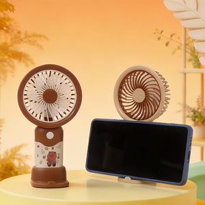 Cartoon Sticker Handheld <b>Fan</b> With <b>Stand</b> 3 Speed Usb Rechargeable Portable Desk <b>Fan</b> For Gift - Product Image 3