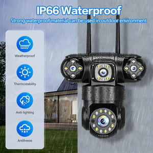 Cámara de Seguridad Solar HiEasy de 4 Lentes y 16MP, Inalámbrica, 4G, con Tarjeta SIM IP, para Exteriores, CCTV, Seguridad del Hogar - Product Image 1