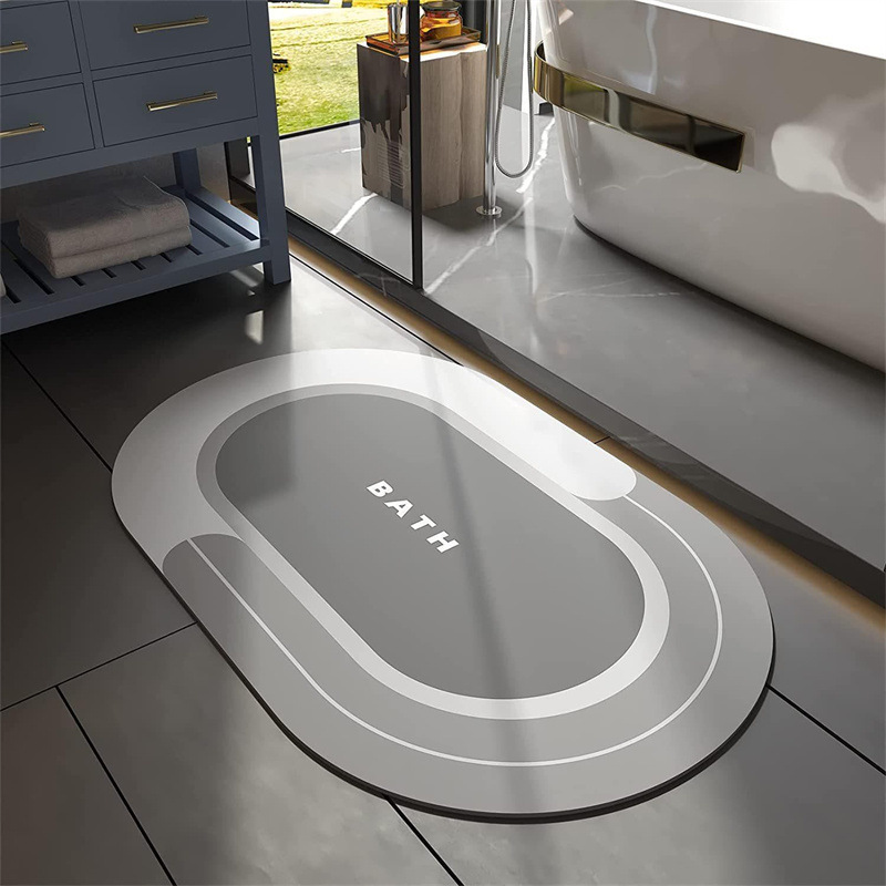[h style] diatom mud floor mat