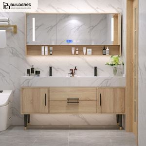 Meuble de salle de bain élégant au-dessus des toilettes vanité de salle de bain flottante vanité de salle de bain - Product Image 1