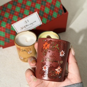 Juego de Velas Aromáticas de Cera de Soya Personalizables al por Mayor para Múltiples Ocasiones Navideñas, Velas Perfumadas Espirituales - Product Image 3