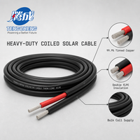 Câble solaire monoconducteur en cuivre étamé H1Z2Z2-K-4mm2 PV1-F isolé XLPO, usage industriel et construction, indice de protection IP67, 1.5KV