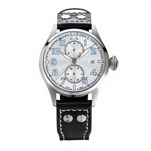 Montres mécaniques - Tendance et très vendues avec fonction phase de lune, lumière nocturne, boîtier argenté - Product Image 1