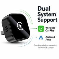Nouvelle conception, boîte intelligente portable 2 en 1, dongle, mise à niveau, mini adaptateur sans fil USB CarPlay