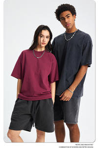 Camiseta de Algodón 100% Personalizada por el Fabricante - Impresión de Logotipo, Bordado, Lavado Ácido Vintage, Estilo Urbano Unisex - Product Image 5