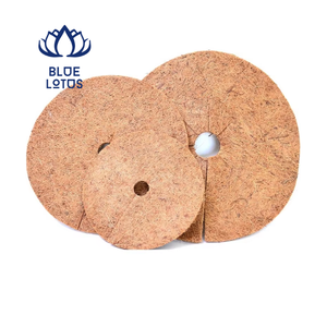 Manta de Fibra de Coco Redonda y Sostenible para Bases de Árboles, Cubierta Ecológica que Retiene la Humedad para Jardines y Viveros - Product Image 1