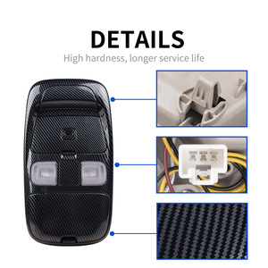 Panneau de console centrale en fibre de carbone pour Dodge Ram 1500 2500 3500 1998 2002 avec éclairage LED monté en haut - Product Image 2