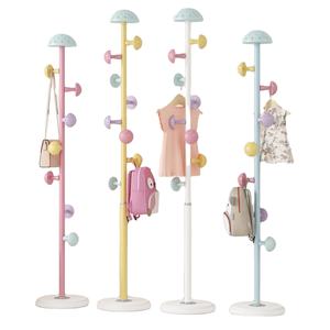 Percha de plástico Montessori para niños <span class=keywords><strong>con</strong></span> ganchos suaves y fácil montaje para entrenamiento de organización de habitaciones Montessori - Product Image 5