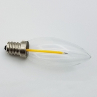 Bombilla LED de Filamento E12 Tipo Candelabro C25, Bombillas de Repuesto para Velas, Luces de Navidad 110V 220V