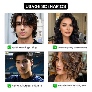 EKBER Moq Bajo Etiqueta Privada Personalizada Sin Residuos <span class=keywords><strong>Mousse</strong></span> de Rizos de Cabello Suave para Trenzas Espuma de Peinado <span class=keywords><strong>Extra</strong></span> Hold - Product Image 6