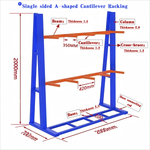 <span class=keywords><strong>Étagère</strong></span>s robustes en porte-à-faux à chevrons <span class=keywords><strong>Tube</strong></span> entrepôt de stockage <span class=keywords><strong>industriel</strong></span> matériel <span class=keywords><strong>étagère</strong></span>s empilables - Product Image 2