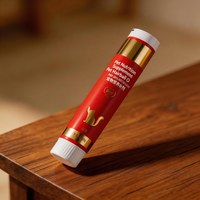 Tube souple écologique et recyclable en aluminium-plastique avec bouchon à vis, sans BPA, pour pâte dentifrice ou soins bucco-dentaires pour animaux de compagnie