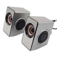 Speaker Komputer PC 2.0 Stereo Woofer 3.5mm 6 Watt Surround Sound