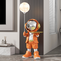 Grande chicha astronaute en résine, décoration d'intérieur, mobilier de bar, salon, chicha astronaute