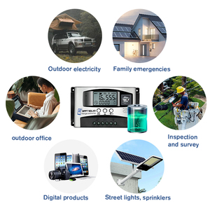 Chia thời gian đầu ra với wifi màu xanh điều khiển răng điện áp rộng MPPT năng lượng mặt trời sạc điều khiển được sử dụng cho ngoài trời nhà đèn đường - Product Image 5