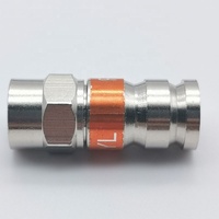 Conector Coaxial RF de latón RG6, Conector de compresión PCT F