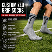 Chaussettes de football antidérapantes pour jeunes et hommes, avec grip, pour la saison printanière, personnalisables