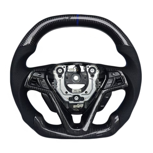 Volant de voiture en cuir perforé et fibre de carbone pour Hyundai Veloster - Vente en gros - Product Image 1