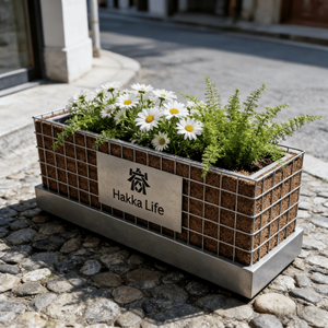 Jardinière Gabion Design, Pots de Fleurs en Treillis Gabion, Panier Gabion Soudé Galvanisé en <span class=keywords><strong>Pierre</strong></span> - Product Image 6