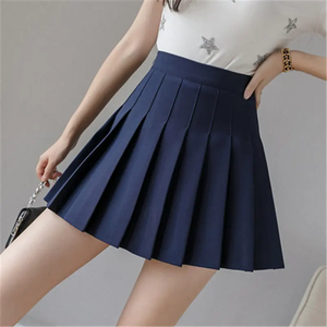 Mini-jupe plissée taille haute pour femme, jupe blanche <span class=keywords><strong>sexy</strong></span>, style féminin, mini-jupe d'été - Product Image 3